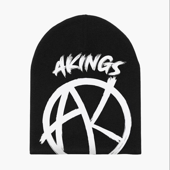 AKINGS Anarchy Beanie - Black (One Size) - Picture 3 of 4